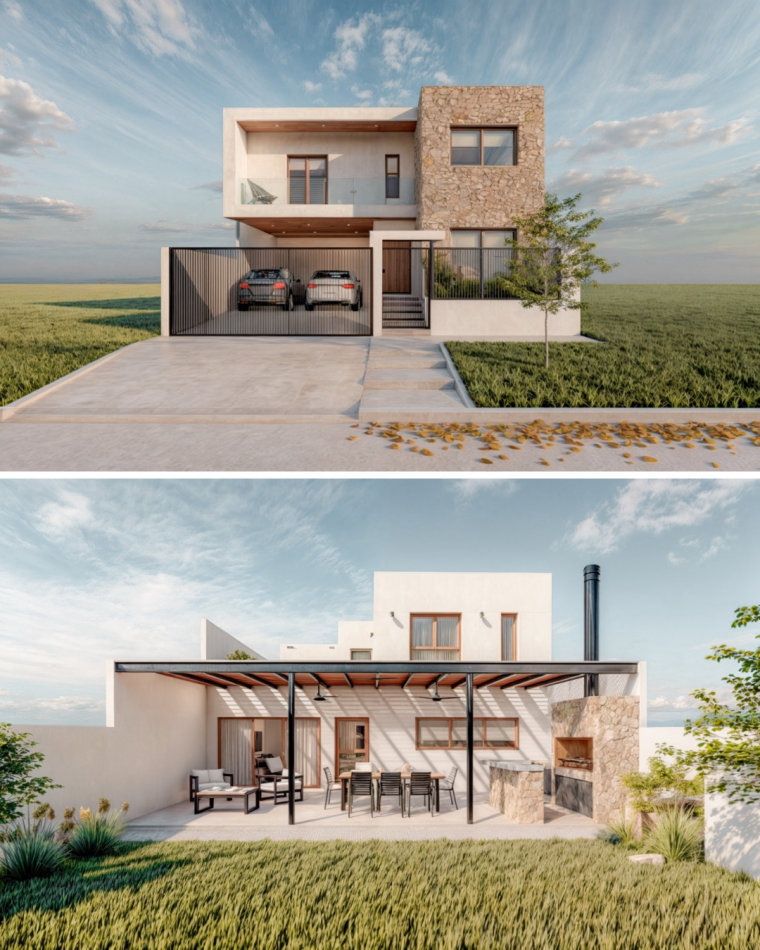 Terreno con construccion a terminar